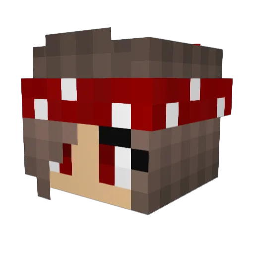 ApacheO_O Minecraft avatar head, 3D render
