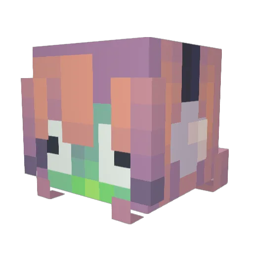 Apache_011 Minecraft avatar head, 3D render