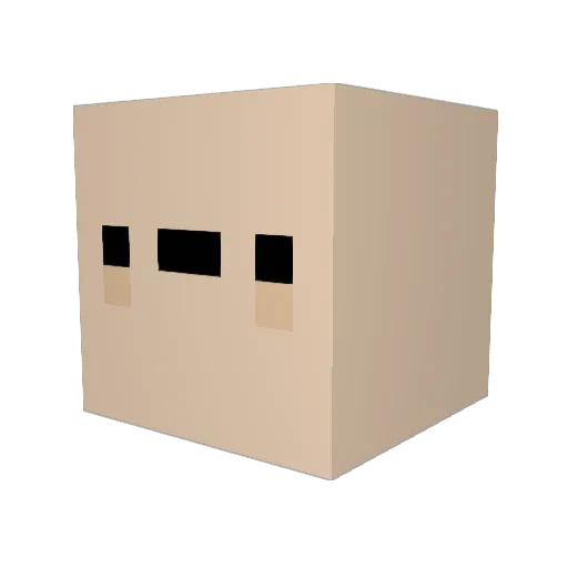 Apachewarrior550 Minecraft avatar head, 3D render
