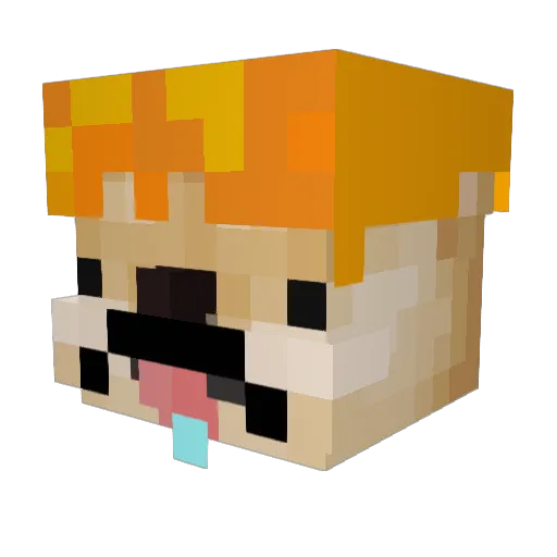 Apagado_YT Minecraft avatar head, 3D render