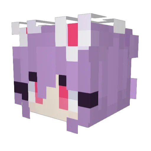 Apazite Minecraft avatar head, 3D render