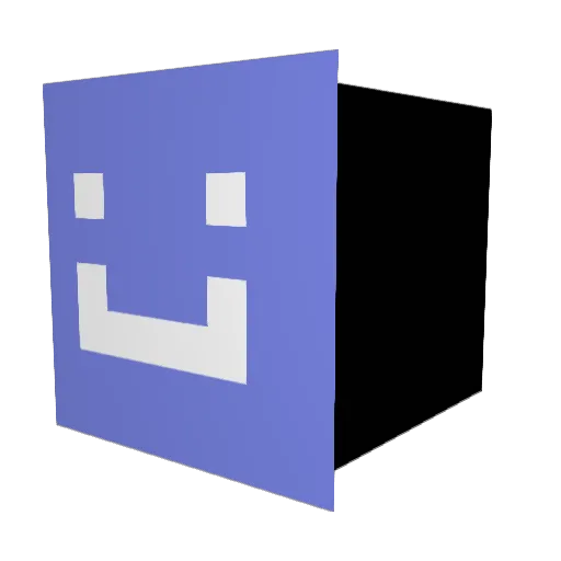 ApcD Minecraft avatar head, 3D render
