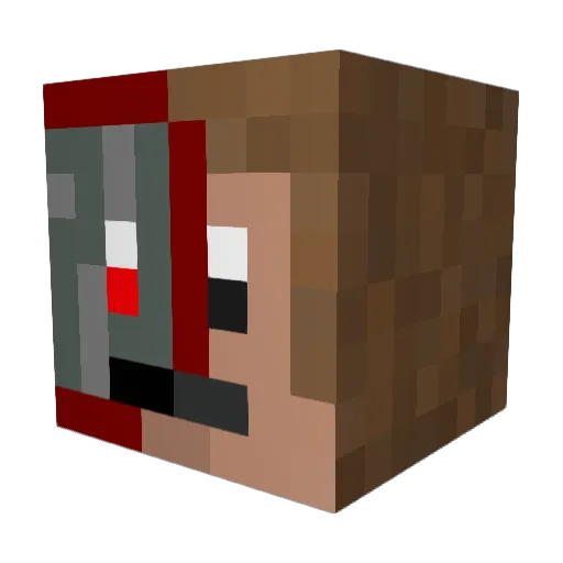 ApeMan2020 Minecraft avatar head, 3D render