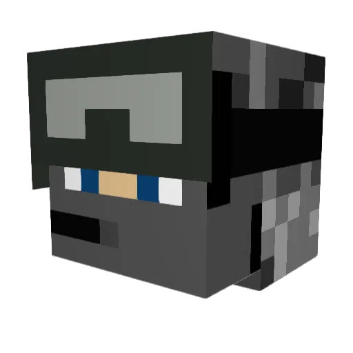 Minecraft-Avatar von ApePunch: Kopf als 3D-Render