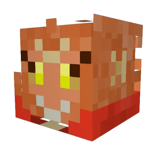 ApeWithPen Minecraft avatar head, 3D render