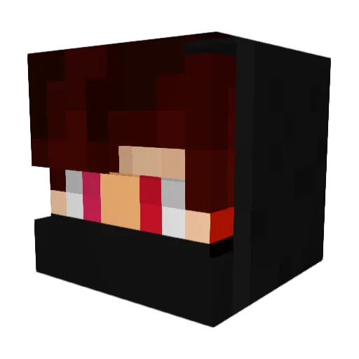 ApedRm Minecraft avatar head, 3D render