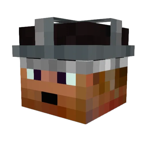 Apeiron_Mellon Minecraft avatar head, 3D render