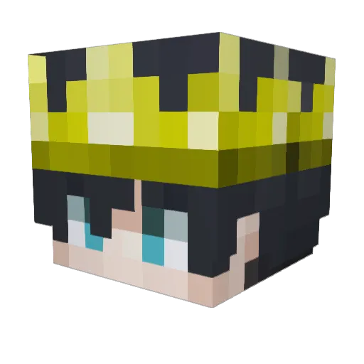 ApenasBiel Minecraft avatar head, 3D render