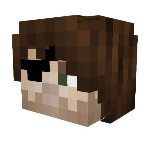 Aperfectdark7 Minecraft avatar head, 3D render