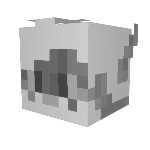 Apero Minecraft avatar head, 3D render