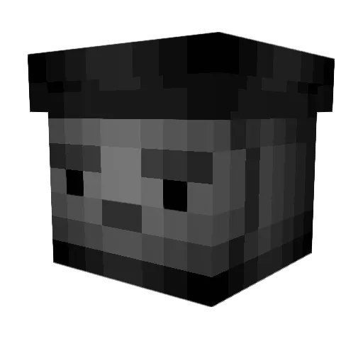 Aperyon Minecraft avatar head, 3D render