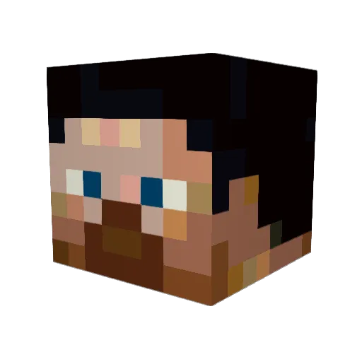 ApetureTech Minecraft avatar head, 3D render