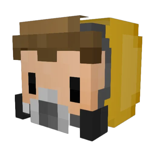Apex349 Minecraft avatar head, 3D render