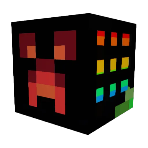 Apex7926 Minecraft avatar head, 3D render