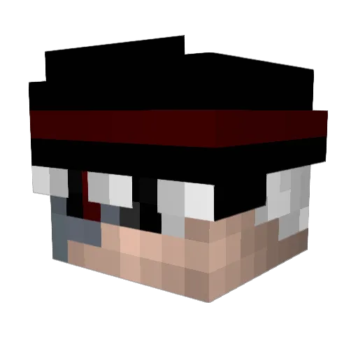 ApexAce Minecraft avatar head, 3D render