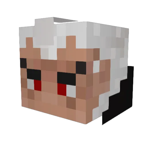 ApexBoss Minecraft avatar head, 3D render