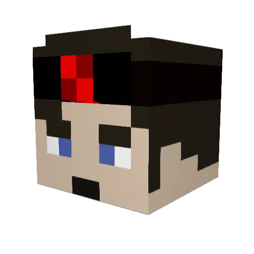 ApexBro Minecraft avatar head, 3D render