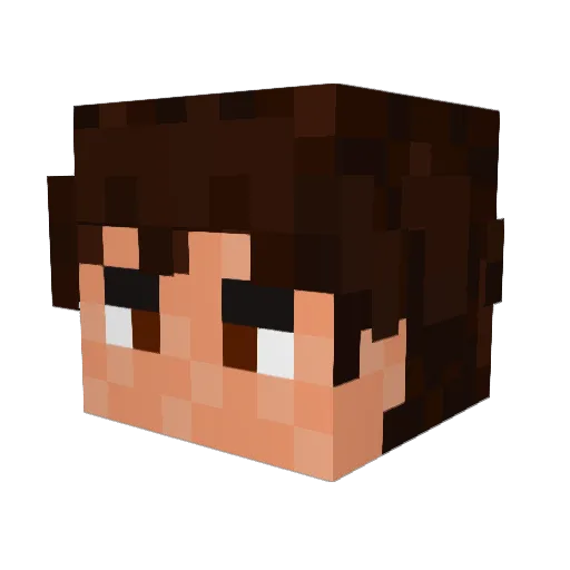 ApexKnight Minecraft avatar head, 3D render