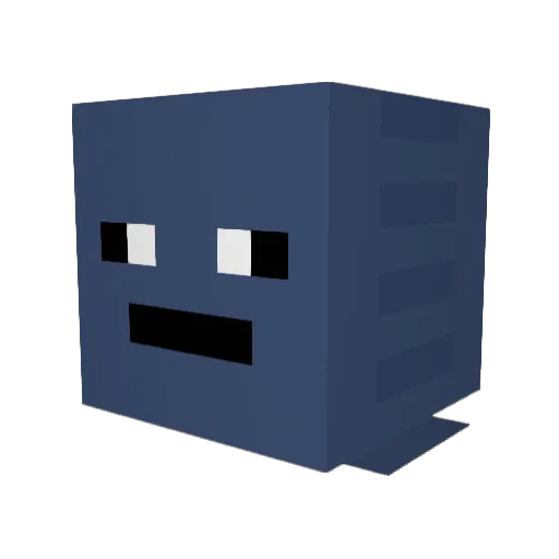 ApexMZ Minecraft avatar head, 3D render
