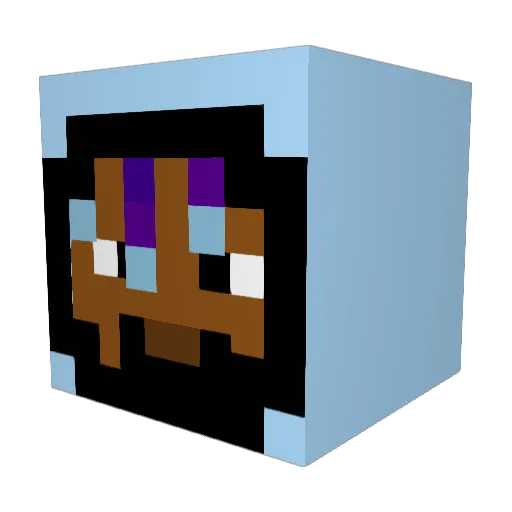 ApexOT Minecraft avatar head, 3D render