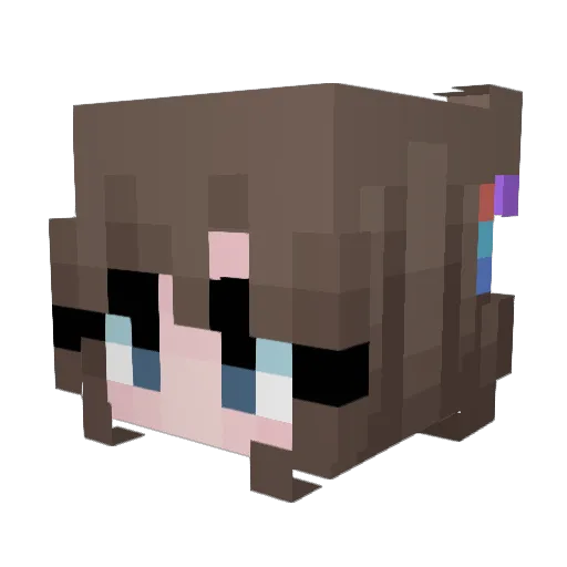 ApexX29 Minecraft avatar head, 3D render