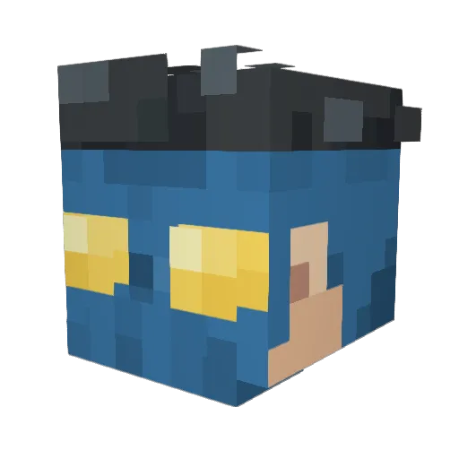 ApexaBosinn Minecraft avatar head, 3D render