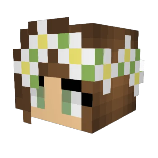 Apexi420 Minecraft avatar head, 3D render