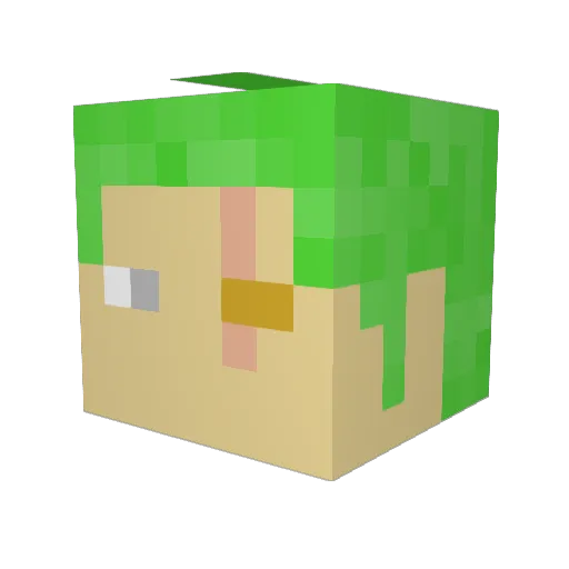 Apexkid10 Minecraft avatar head, 3D render