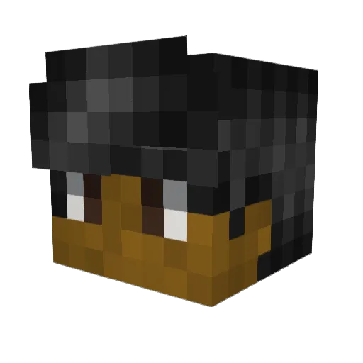 Apexseregios Minecraft avatar head, 3D render