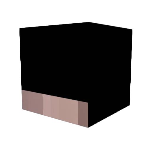 ApfelVier Minecraft avatar head, 3D render