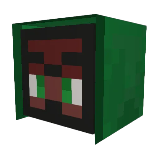 Apfelbaer Minecraft avatar head, 3D render