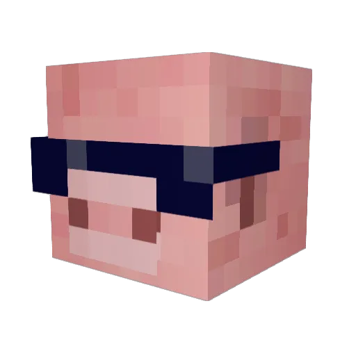 Apfeleis03 Minecraft avatar head, 3D render