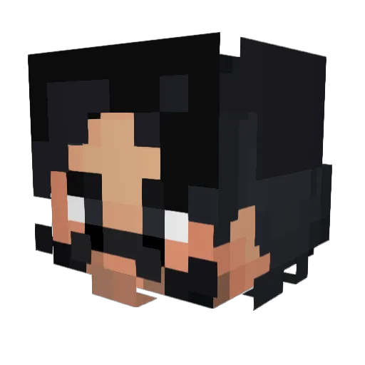 Apha3 Minecraft avatar head, 3D render