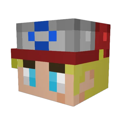 ApheLiA_Yim Minecraft avatar head, 3D render