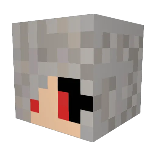 Aphiarus Minecraft avatar head, 3D render