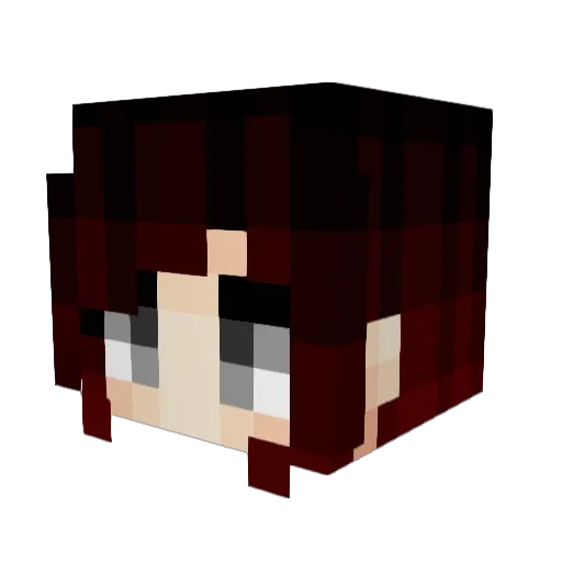 Aphilayx Minecraft avatar head, 3D render