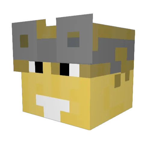 Aphiov Minecraft avatar head, 3D render