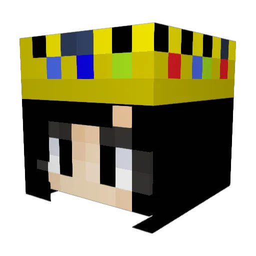 Aphmauthecutie Minecraft avatar head, 3D render