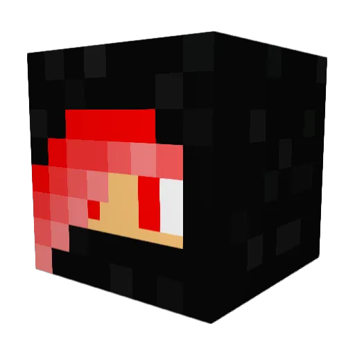 AphouIsAphou Minecraft avatar head, 3D render