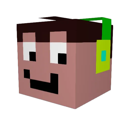 Aphox97 Minecraft avatar head, 3D render