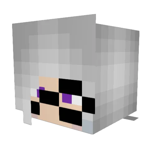 Aphres Minecraft avatar head, 3D render