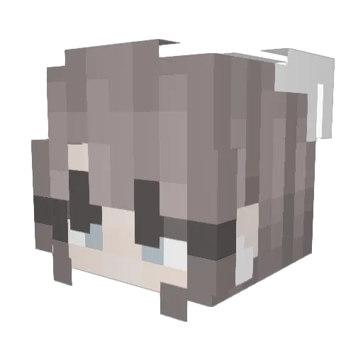 Aphrod1tee Minecraft avatar head, 3D render