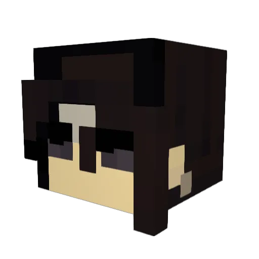 Aphrodiitea Minecraft avatar head, 3D render