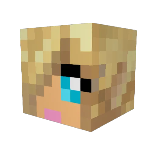 Aphroditi0715 Minecraft avatar head, 3D render