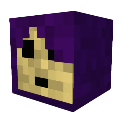 Aphushiro Minecraft avatar head, 3D render