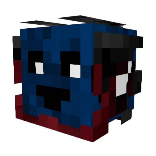 Apic_boi Minecraft avatar head, 3D render