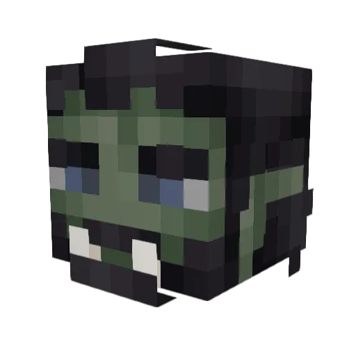 Apictos Minecraft avatar head, 3D render