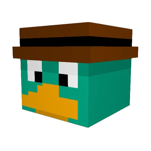 Apidapi Minecraft avatar head, 3D render