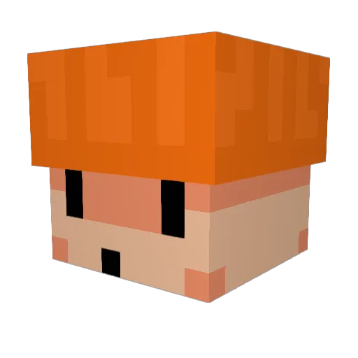 Apieboy Minecraft avatar head, 3D render