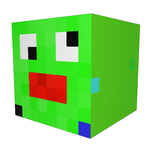 ApixGamer Minecraft avatar head, 3D render